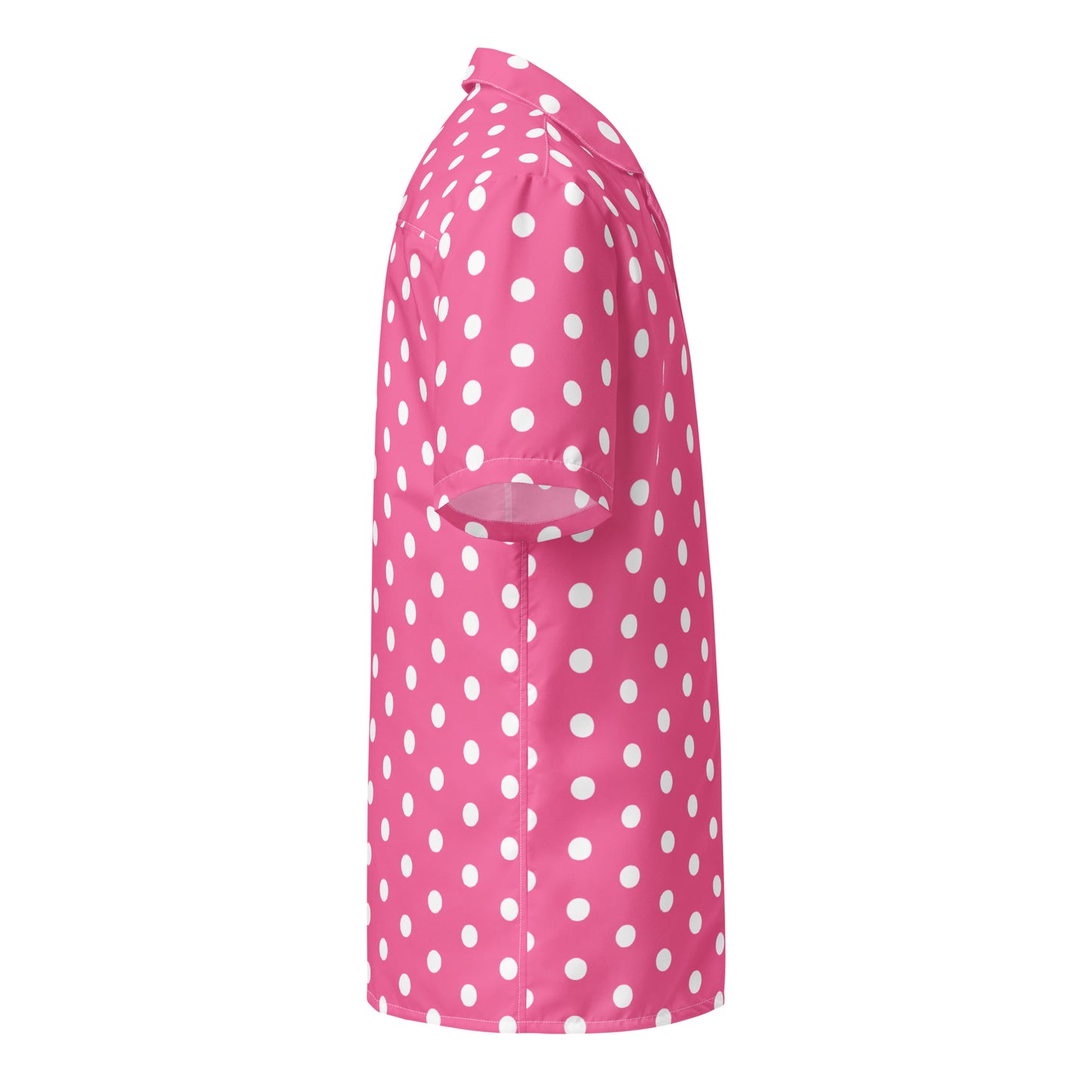 Pink Polkadot - Inspired By Harry Styles - Sustainably Made Unisex button shirt