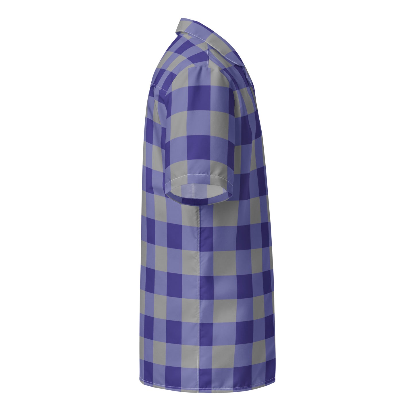 Gingham Blue - Inspired By Harry Styles - Sustainably Made Unisex button shirt
