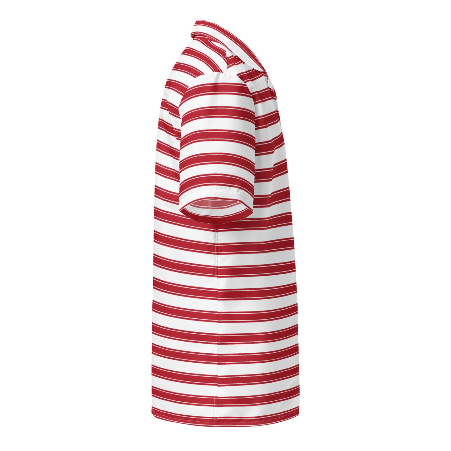 Red Stripes - Inspired By Selena Gomez - Sustainably Made Unisex button shirt