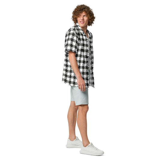 Royal Check - Inspired By Selena Gomez - Sustainably Made Unisex button shirt