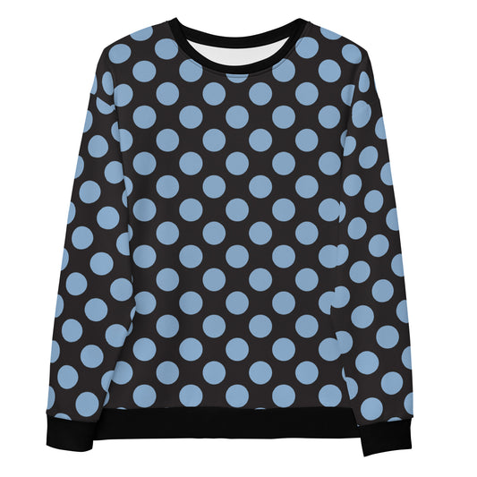 Blue Polkadot - Inspired By Harry Styles - Sustainably Made Unisex Sweatshirt