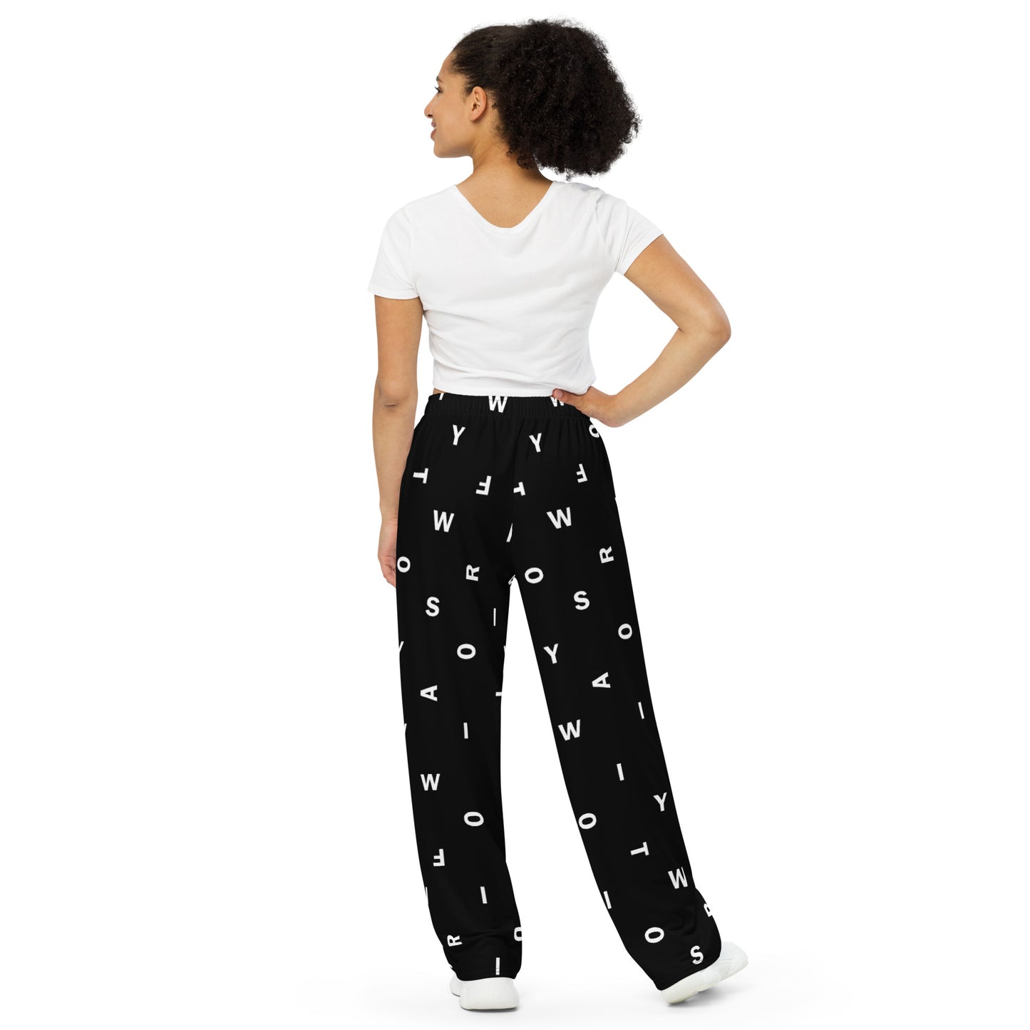 Letter Black - Inspired By Taylor Swift - Sustainably Made unisex wide-leg pants