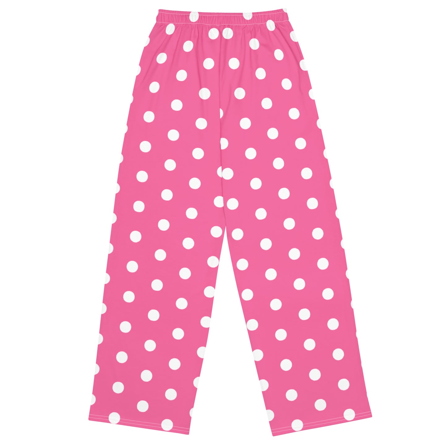 Pink Polkadot - Inspired By Harry Styles - Sustainably Made wide-leg pants