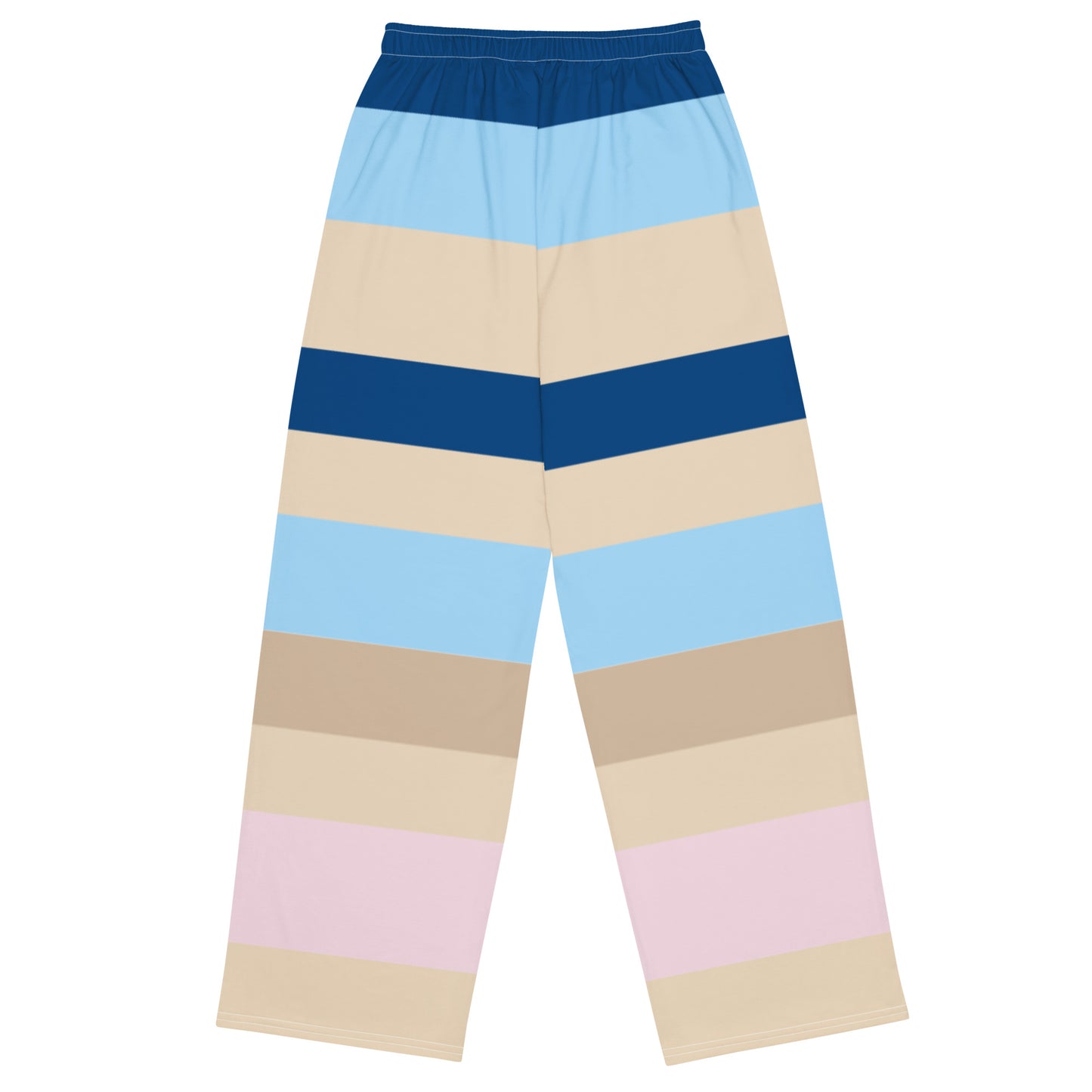Stripes Multi Color - Inspired By Zendaya - Sustainably Made unisex wide-leg pants