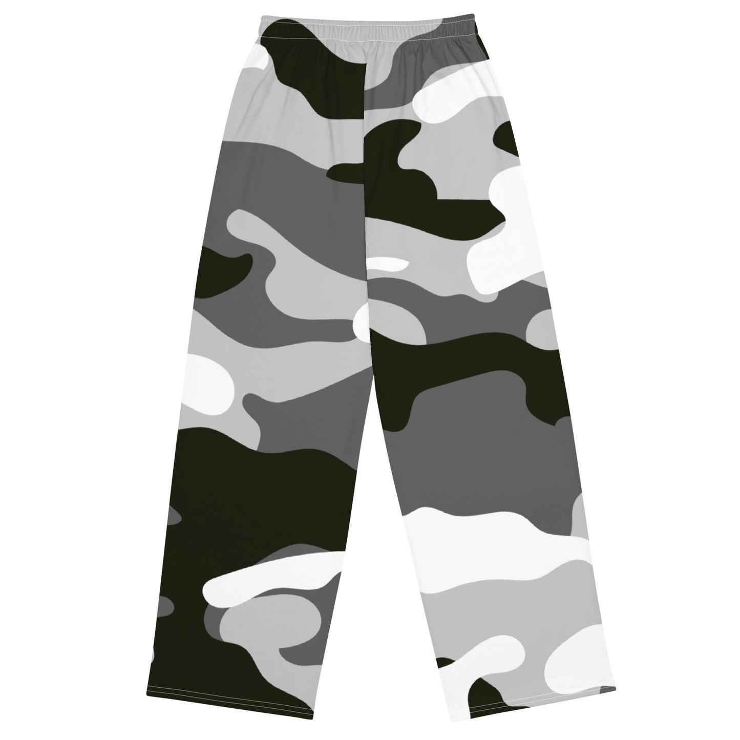 Grey Camo - Inspired By Zendaya - Sustainably Made unisex wide-leg pants
