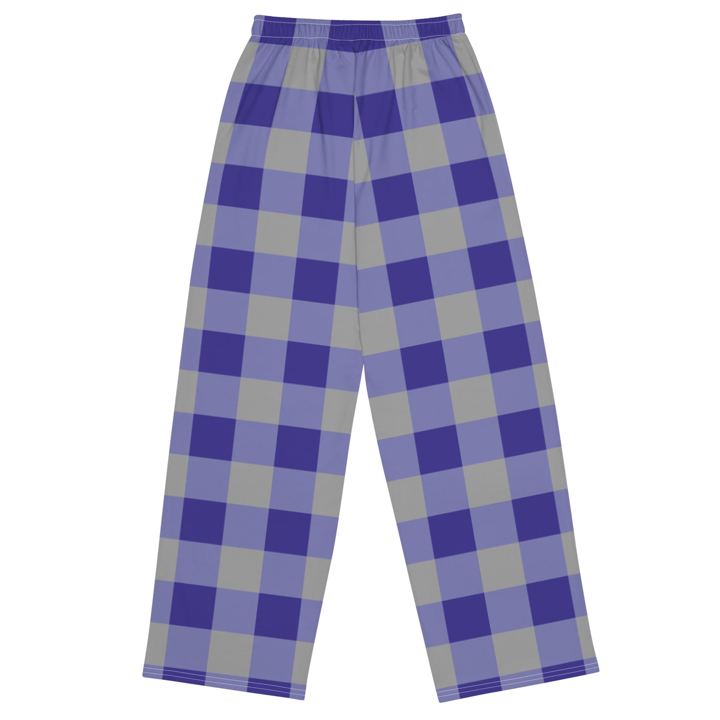 Gingham Blue - Inspired By Harry Styles - Sustainably Made unisex wide-leg pants