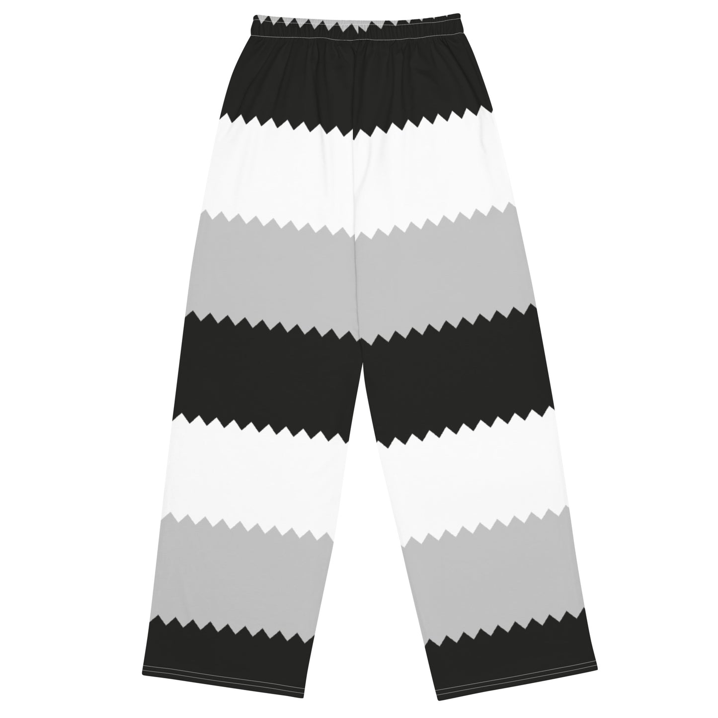 Electric Monochrome - Inspired By Dua Lipa - Sustainably Made unisex wide-leg pants