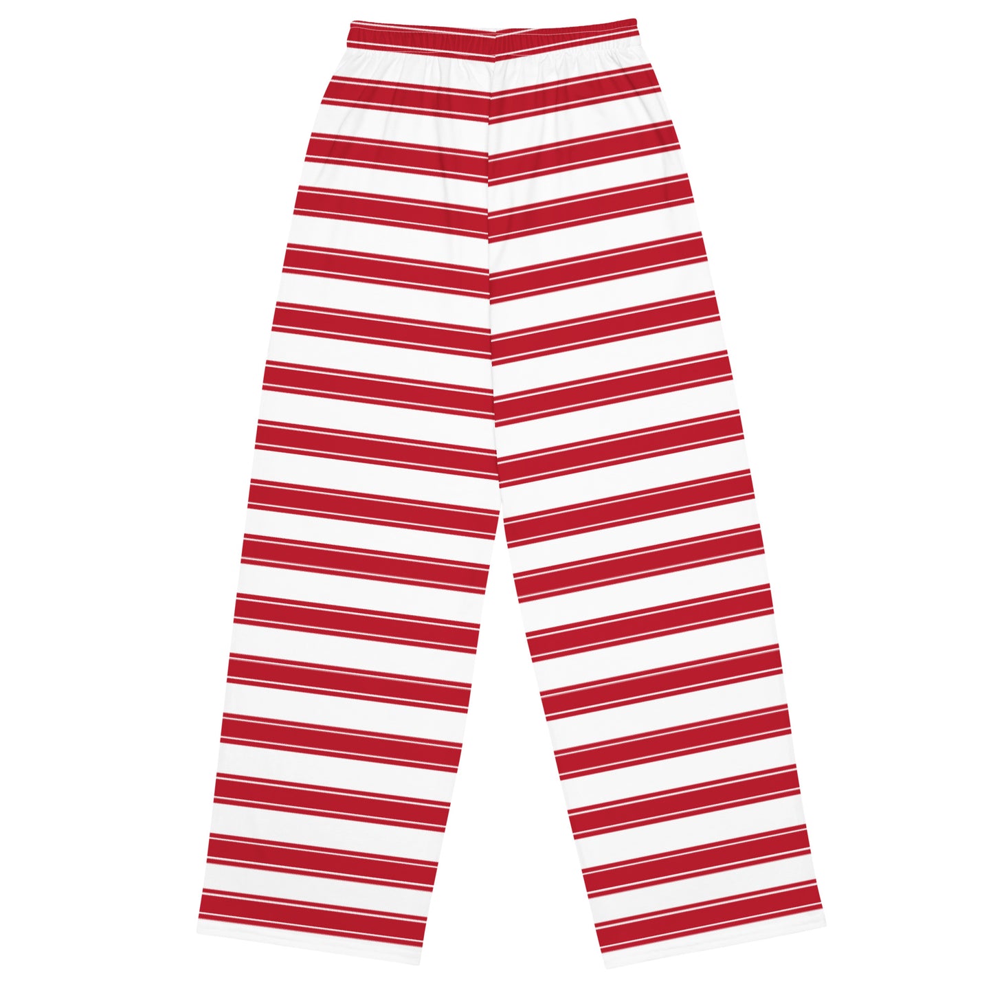 Red Stripes - Inspired By Selena Gomez - Sustainably Made unisex wide-leg pants