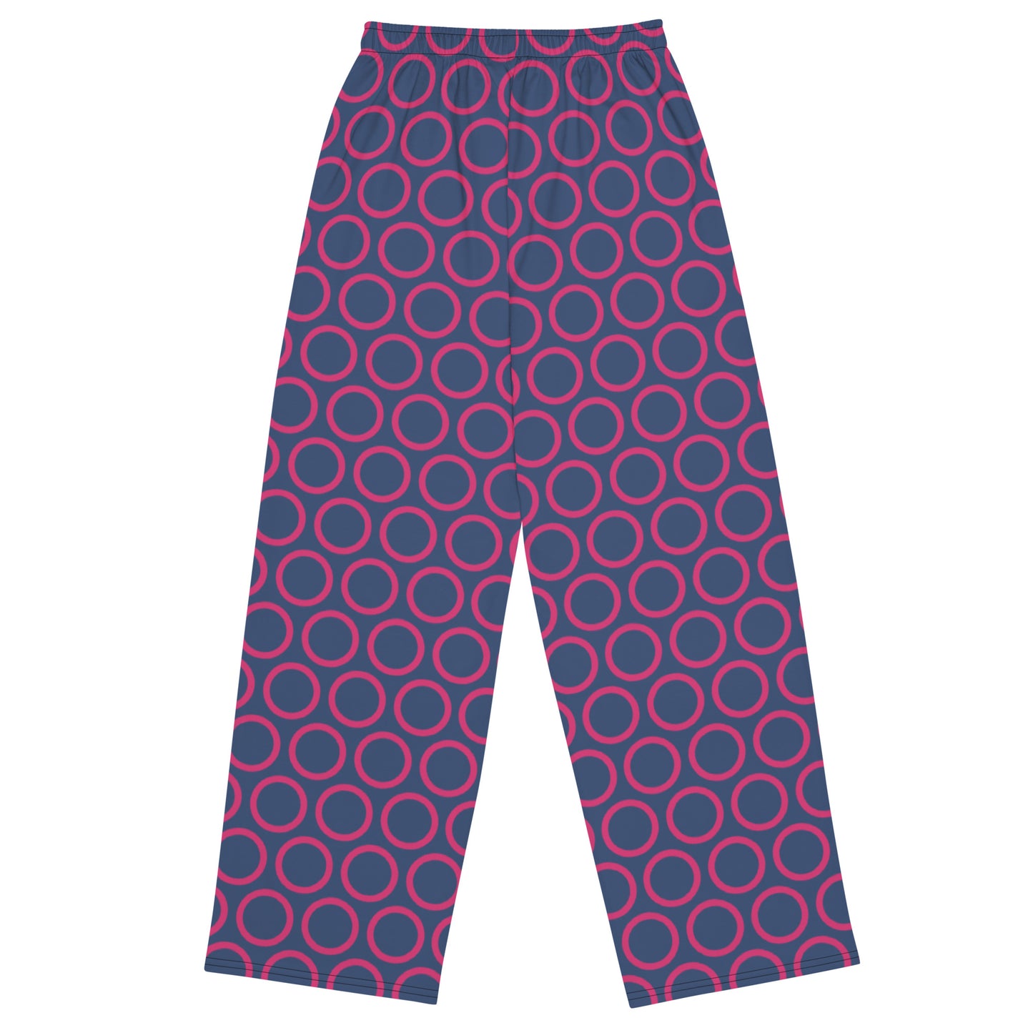 Pink Circles - Inspired By Selena Gomez - Sustainably Made unisex wide-leg pants