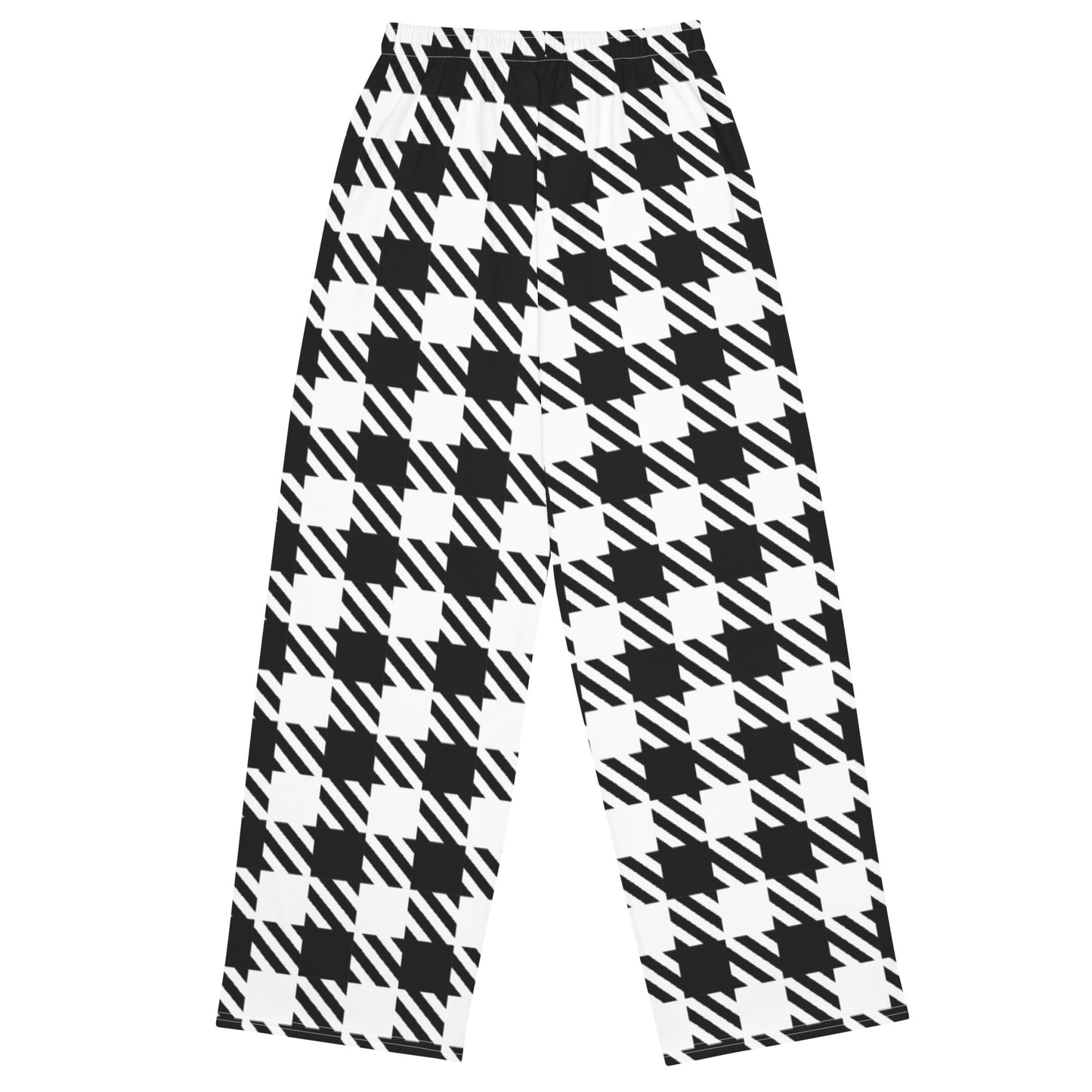 Royal Check - Inspired By Selena Gomez - Sustainably Made unisex wide-leg pants