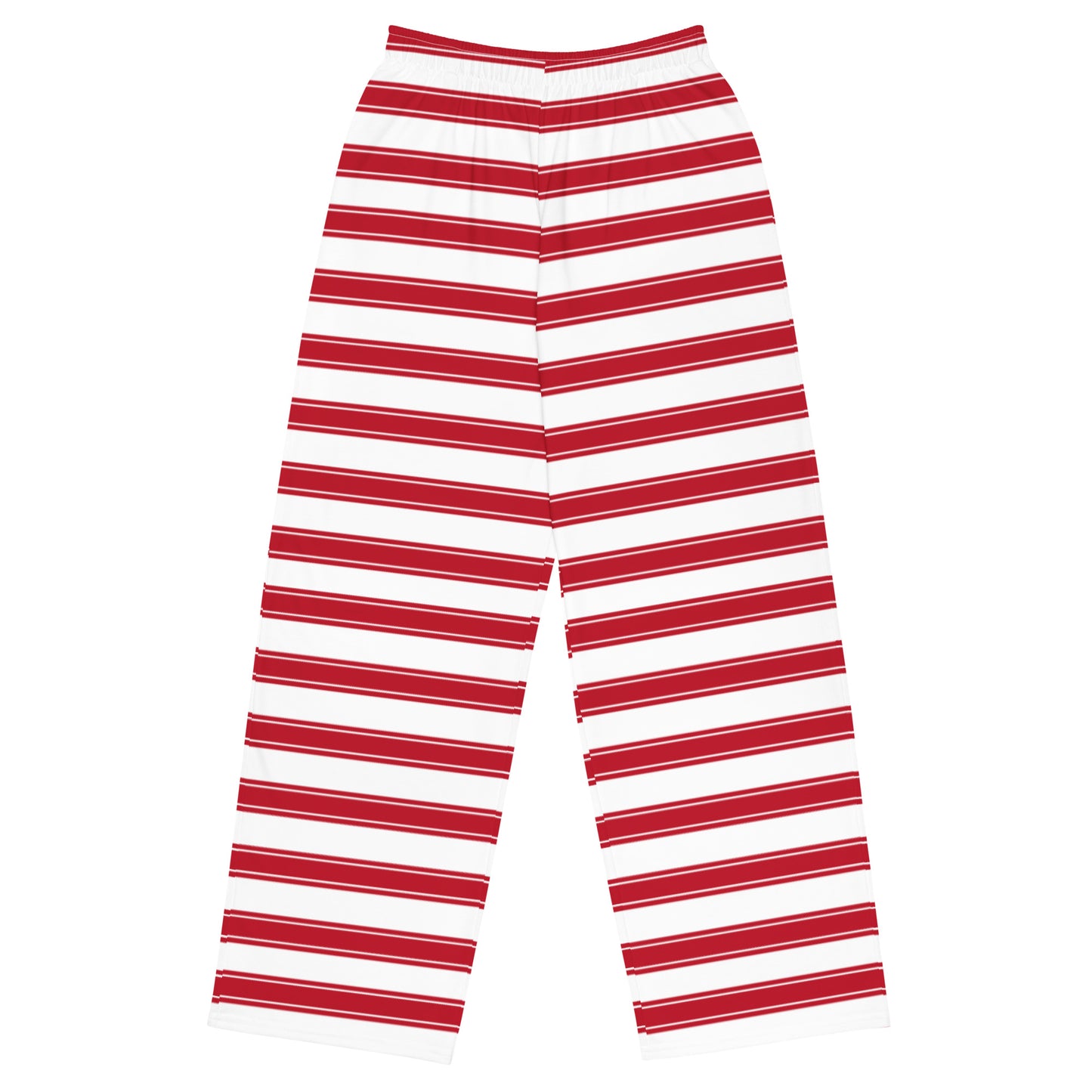 Red Stripes - Inspired By Selena Gomez - Sustainably Made unisex wide-leg pants