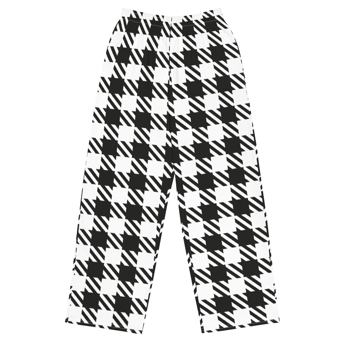 Royal Check - Inspired By Selena Gomez - Sustainably Made unisex wide-leg pants