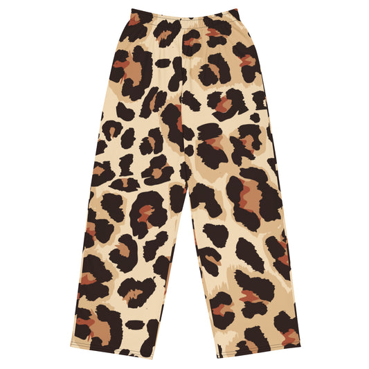Leopard Skin - Inspired By Selena Gomez - Sustainably Made unisex wide-leg pants