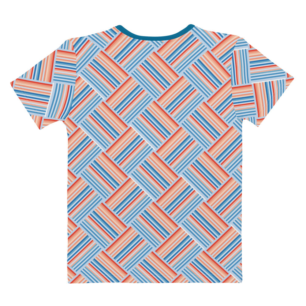 Climate Change Global Warming Stripes | Pattern - Sustainably Made Women's T-shirt