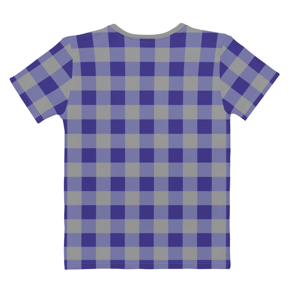 Gingham Blue - Inspired By Harry Styles - Sustainably Made Women's Short Sleeve Tee