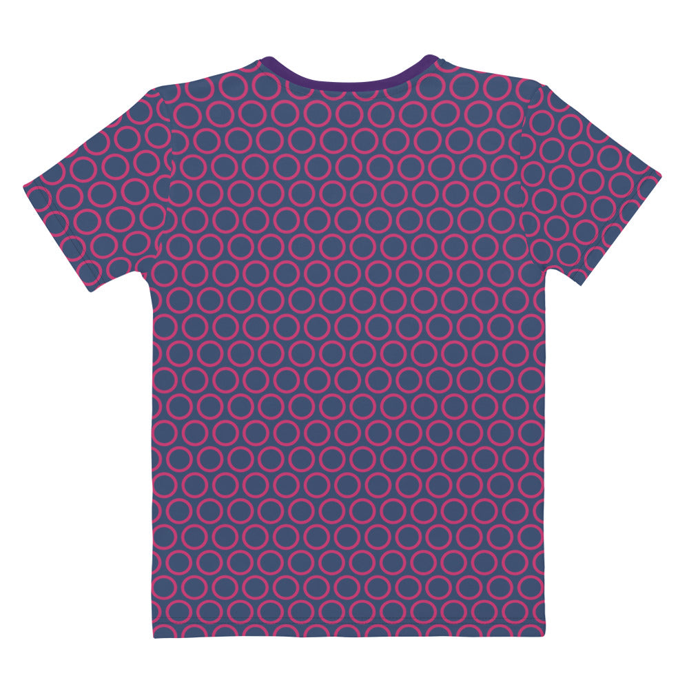 Pink Circles - Inspired By Selena Gomez - Sustainably Made Women's Short Sleeve Tee