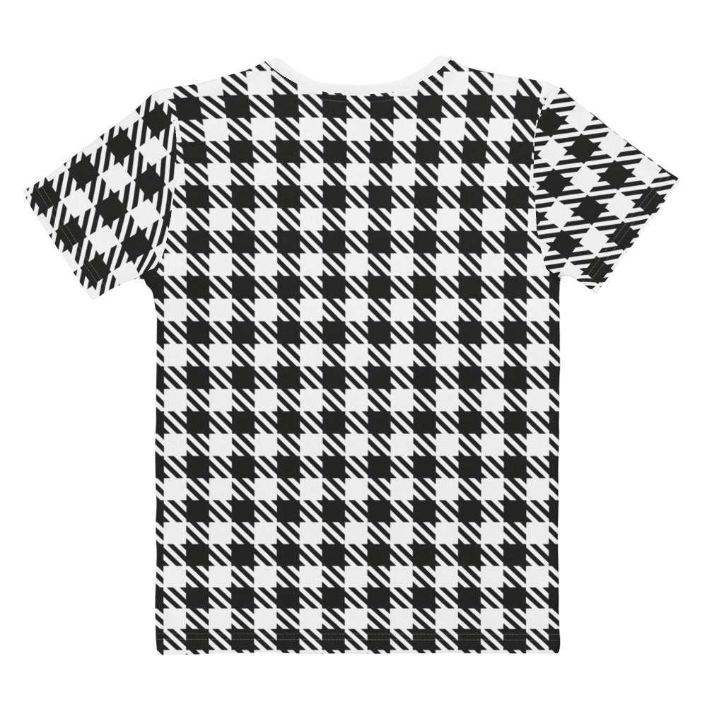 Royal Check - Inspired By Selena Gomez - Sustainably Made Women's Short Sleeve Tee