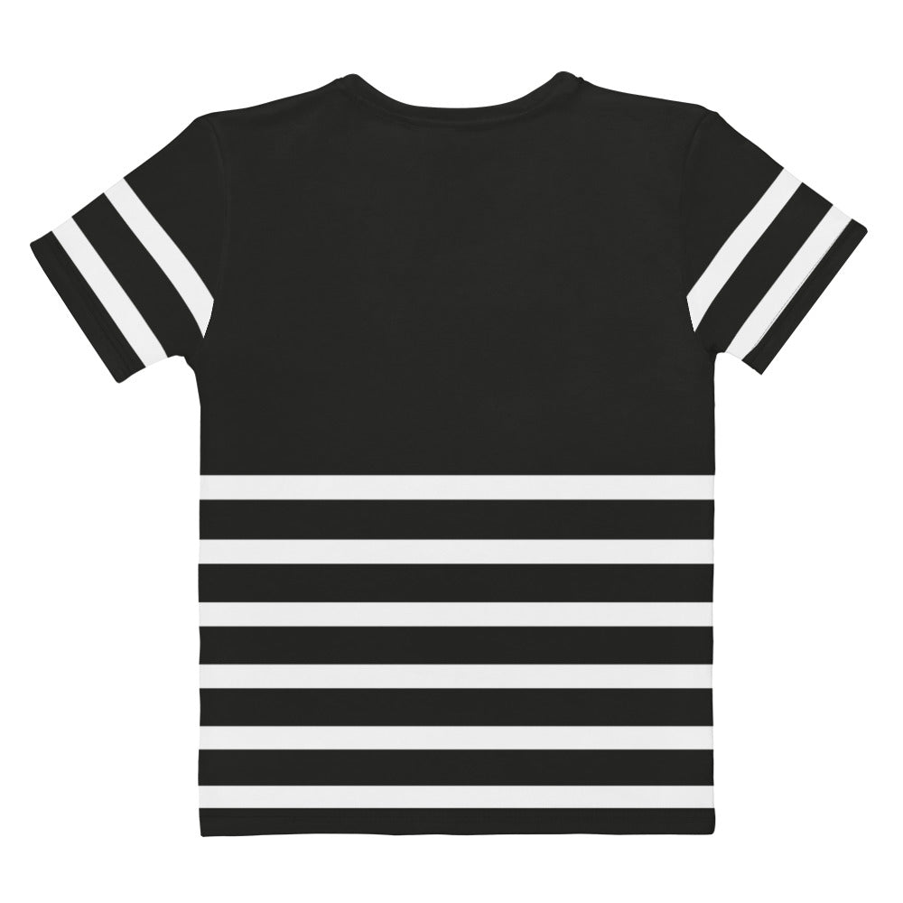 Half Lines - Inspired By Selena Gomez - Sustainably Made Women's Short Sleeve Tee