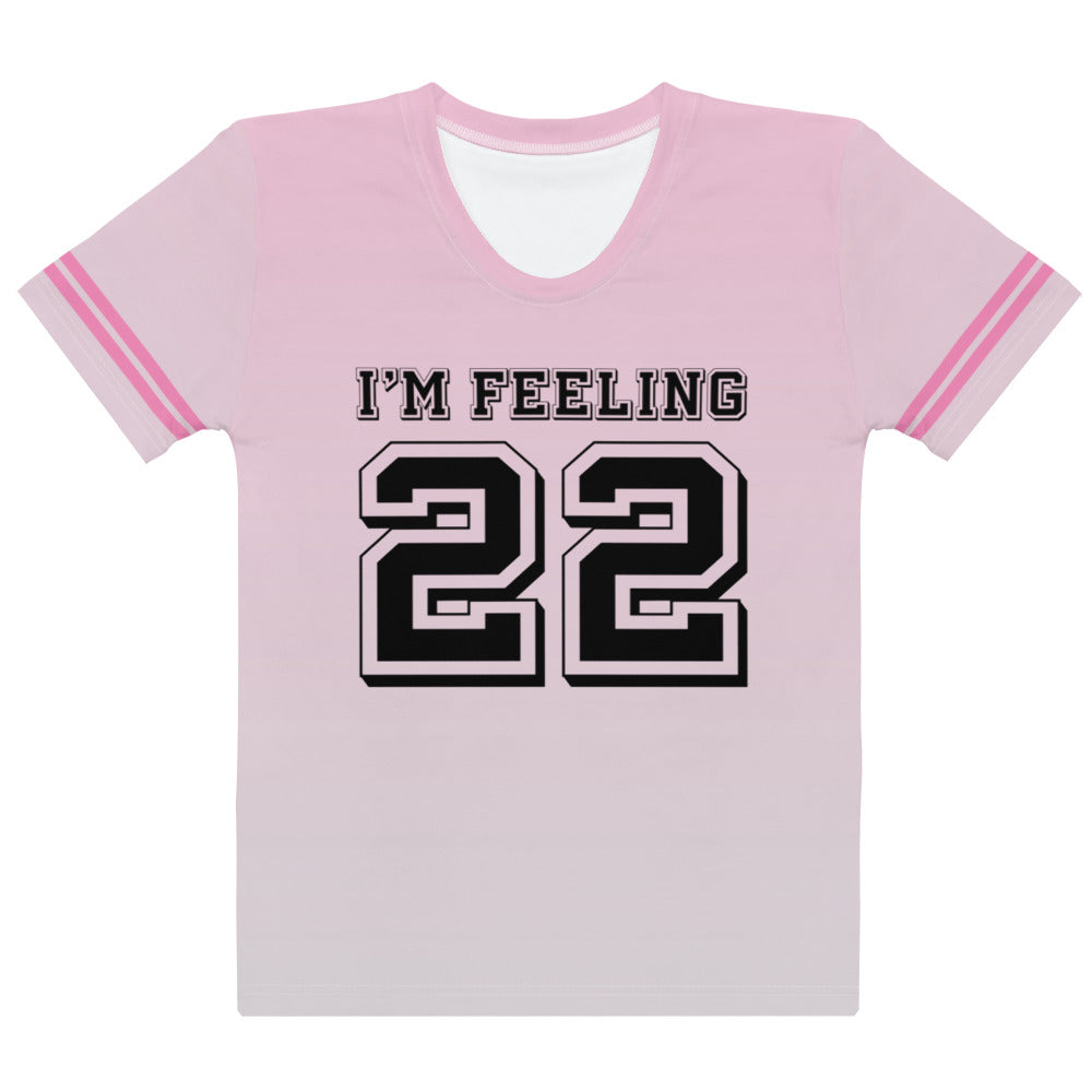 22 | Gradient Pink - Inspired By Taylor Swift - Sustainably Made Women’s Short Sleeve Tee