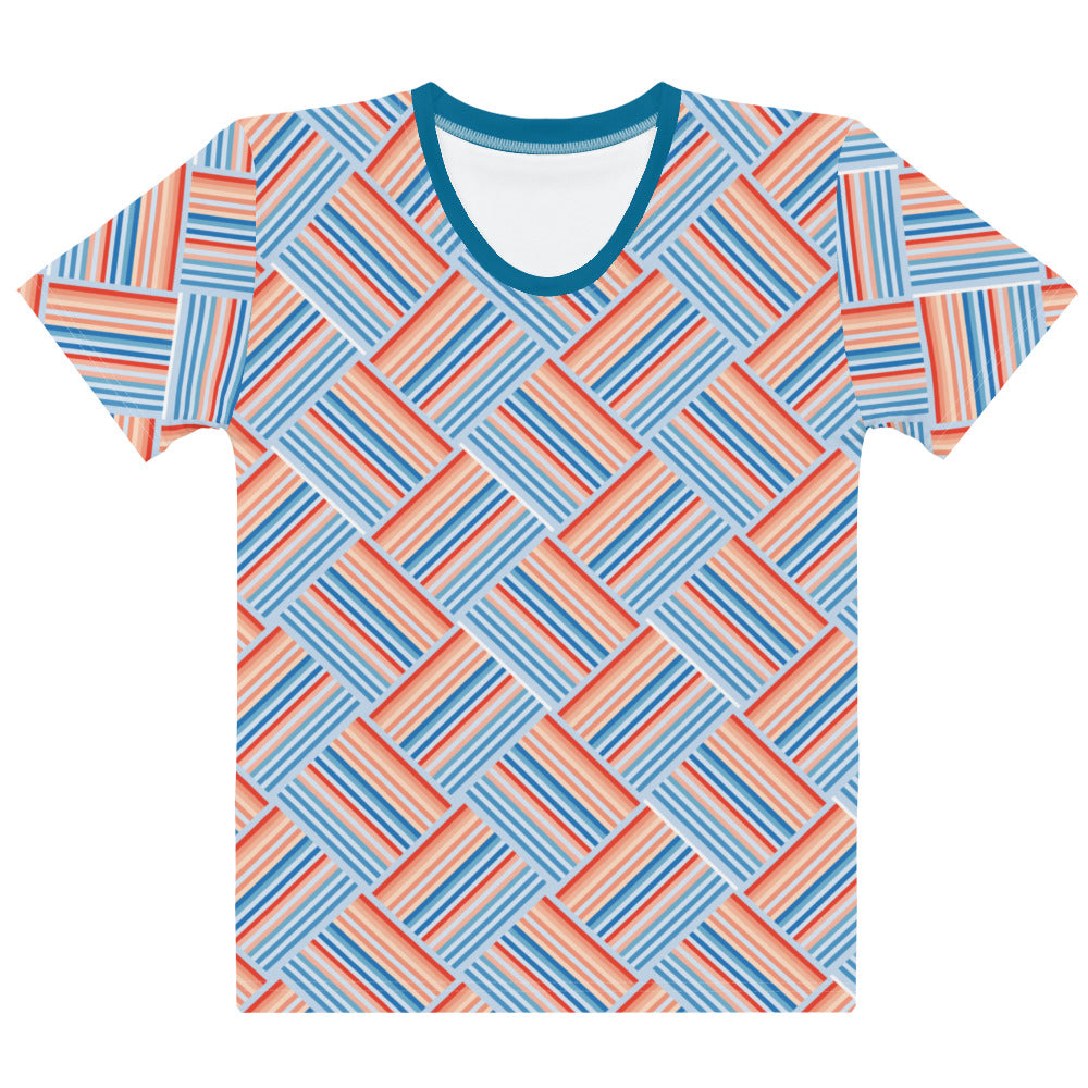 Climate Change Global Warming Stripes | Pattern - Sustainably Made Women's T-shirt