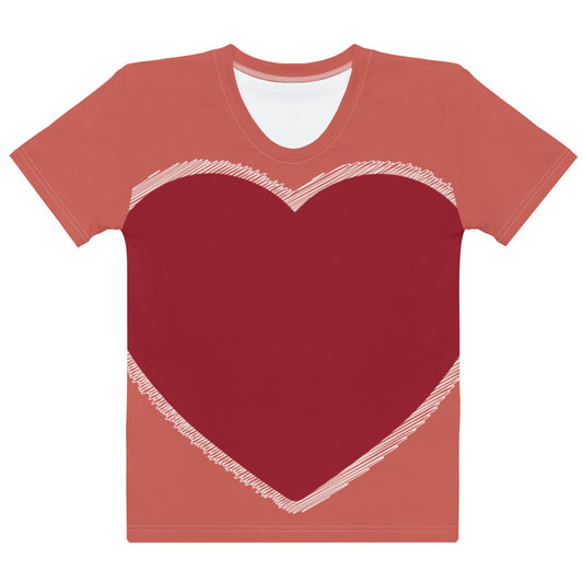 Heart - Inspired By Taylor Swift - Sustainably Made Women’s Short Sleeve Tee