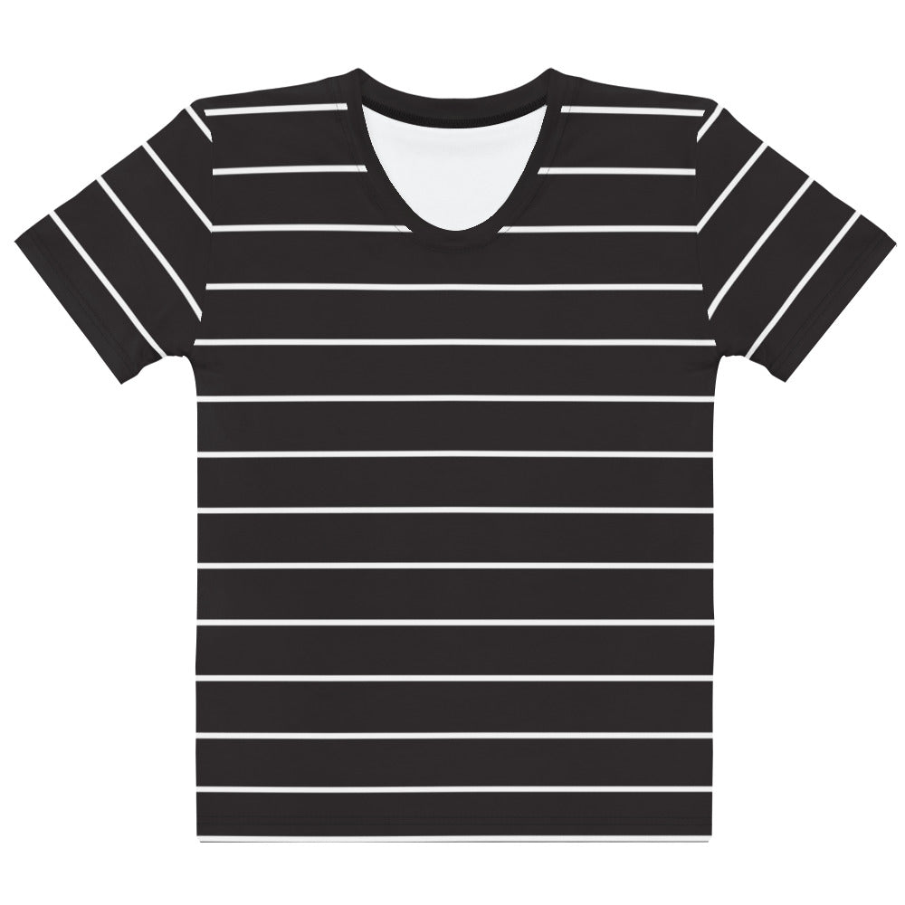 Black Stripes - Inspired By Taylor Swift - Sustainably Made Women’s Short Sleeve Tee