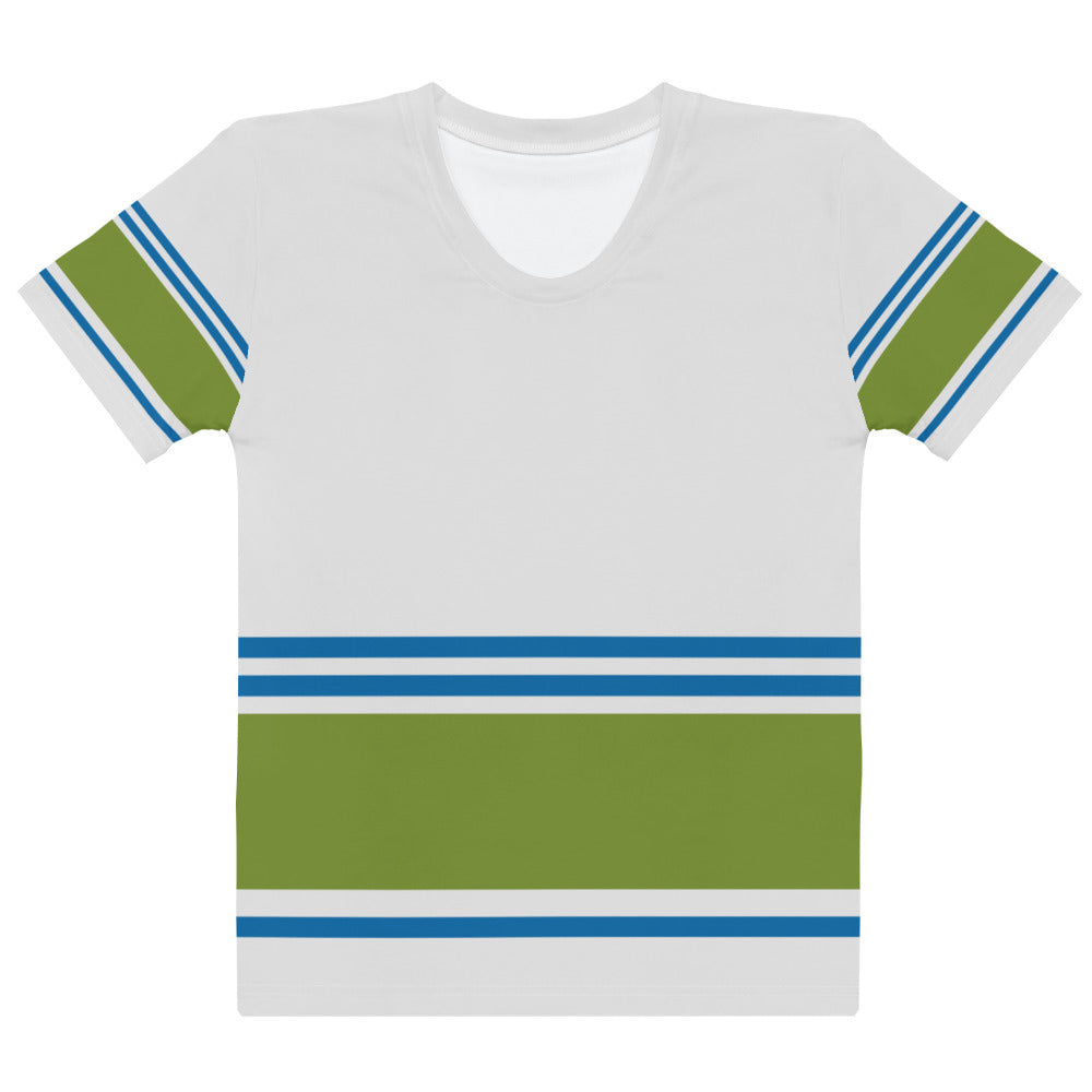 Down stripes - Inspired By Zendaya - Sustainably Made Women’s Short Sleeve Tee