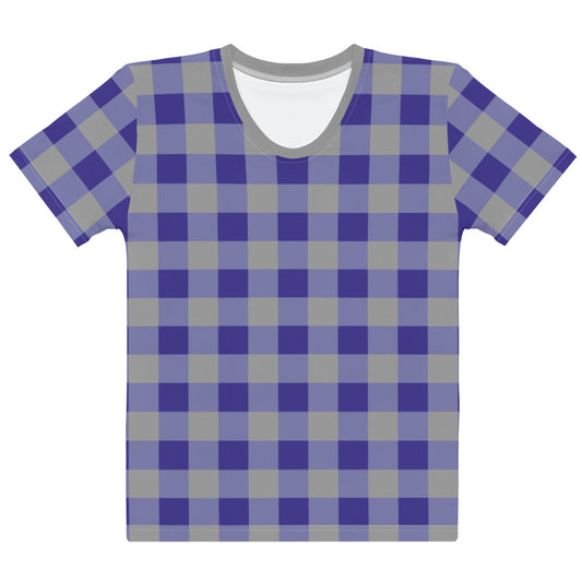 Gingham Blue - Inspired By Harry Styles - Sustainably Made Women's Short Sleeve Tee