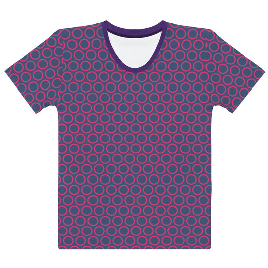 Pink Circles - Inspired By Selena Gomez - Sustainably Made Women's Short Sleeve Tee