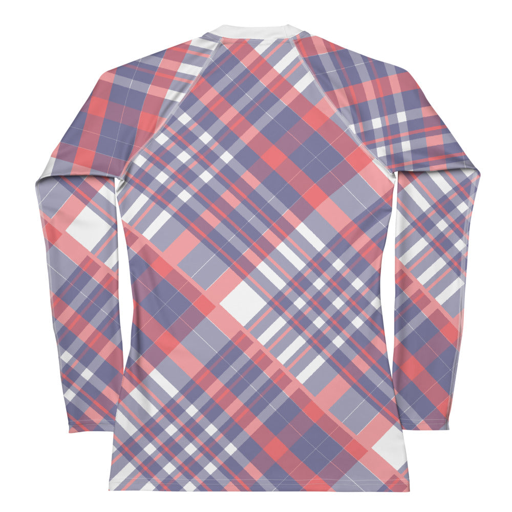 Diagonal Stripes - Inspired By Taylor Swift - Sustainably Made Women's Rash Guard