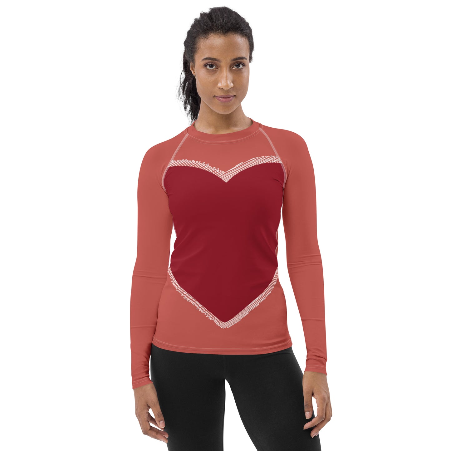 Heart - Inspired By Taylor Swift - Sustainably Made Women's Rash Guard
