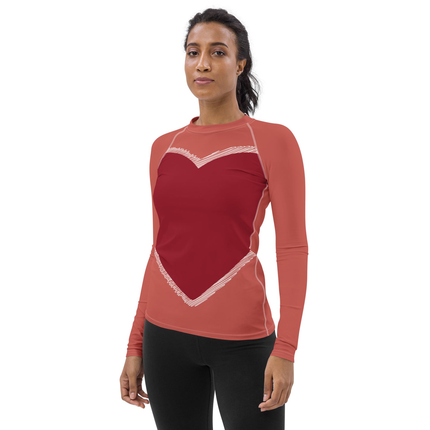 Heart - Inspired By Taylor Swift - Sustainably Made Women's Rash Guard
