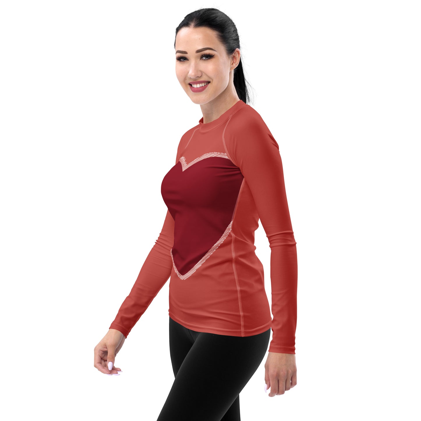 Heart - Inspired By Taylor Swift - Sustainably Made Women's Rash Guard