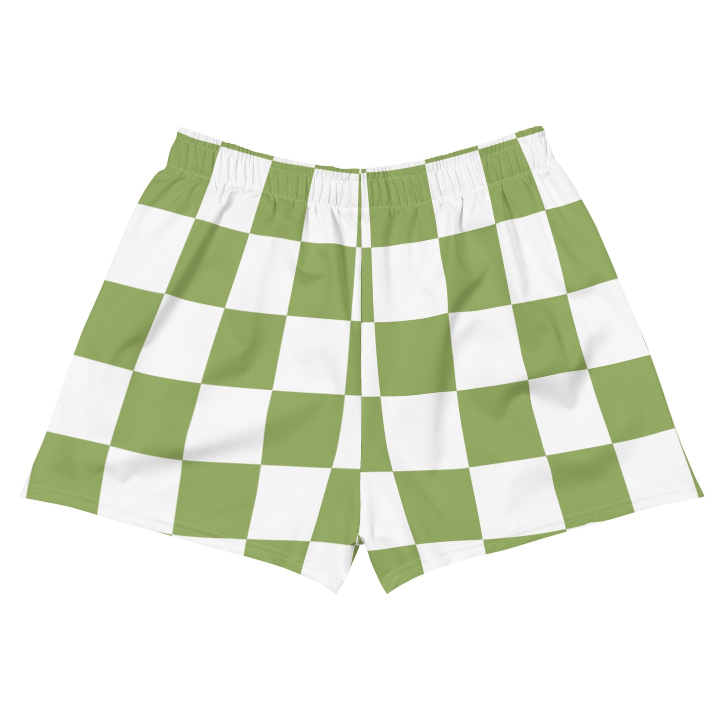 Green Chess Pattern - Inspired By Zendaya - Sustainably Made Women’s Shorts