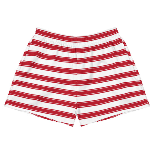 Red Stripes - Inspired By Selena Gomez - Sustainably Made Women’s Shorts