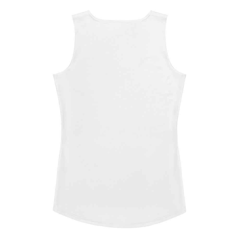 Climate Change Global Warming Stripes } Basic White - Sustainably Made Tank Top