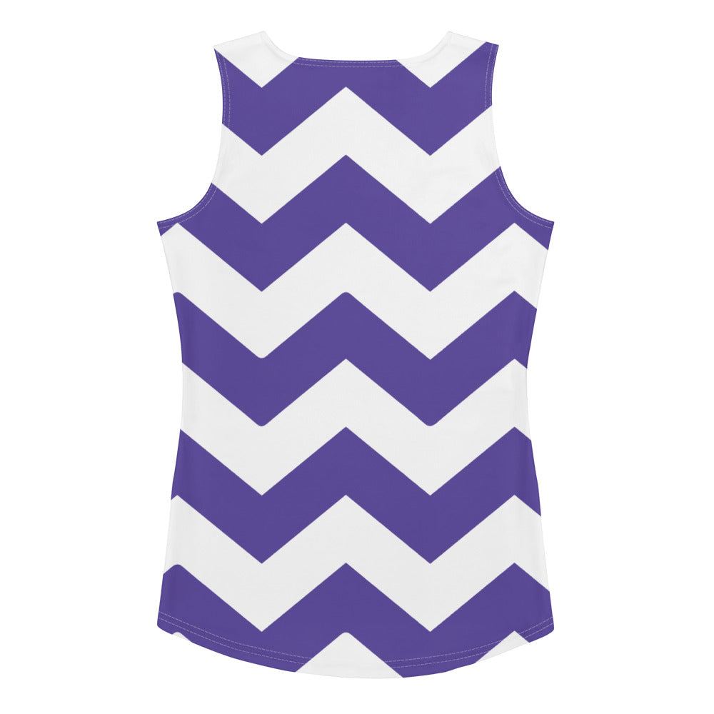 Blue Zigzag - Inspired By Harry Styles - Sustainably Made Tank Top