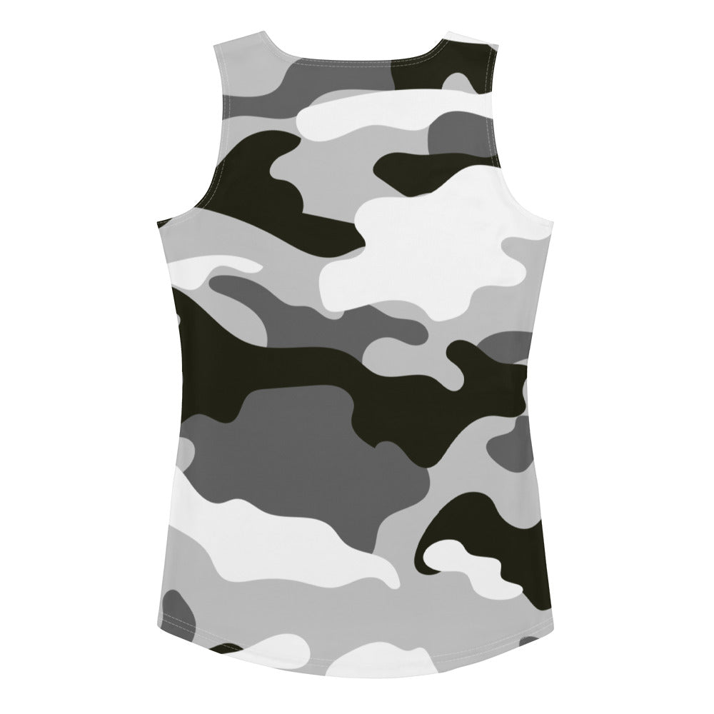 Grey Camo - Inspired By Zendaya - Sustainably Made Tank Top