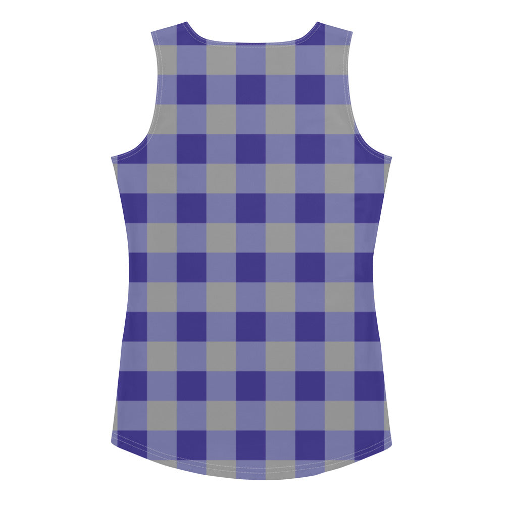 Gingham Blue - Inspired By Harry Styles - Sustainably Made Tank Top