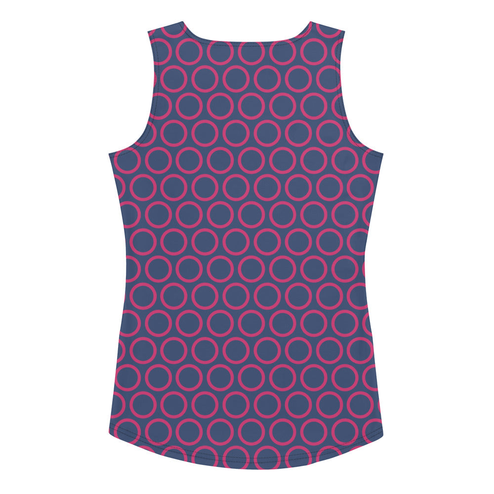 Pink Circles - Inspired By Selena Gomez - Sustainably Made Tank Top