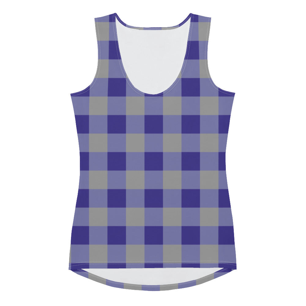 Gingham Blue - Inspired By Harry Styles - Sustainably Made Tank Top