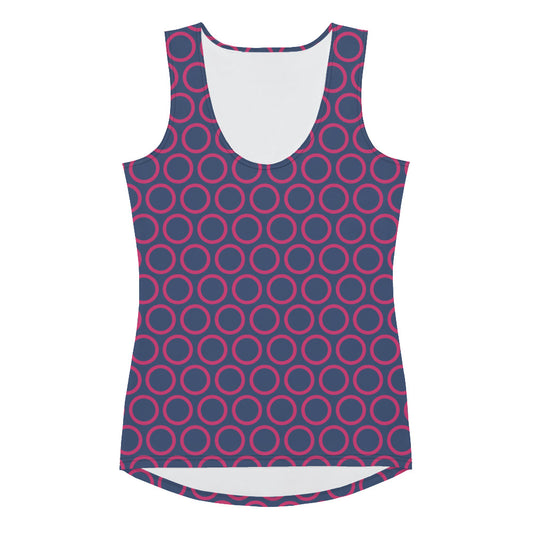 Pink Circles - Inspired By Selena Gomez - Sustainably Made Tank Top