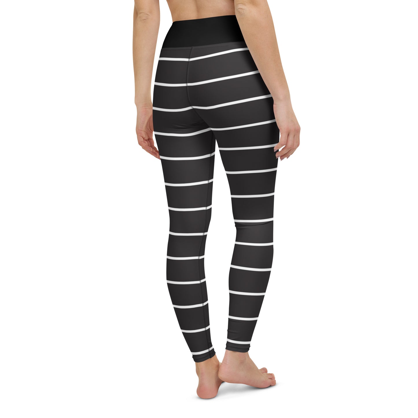 Black Stripes - Inspired By Taylor Swift - Sustainably Made Yoga Leggings