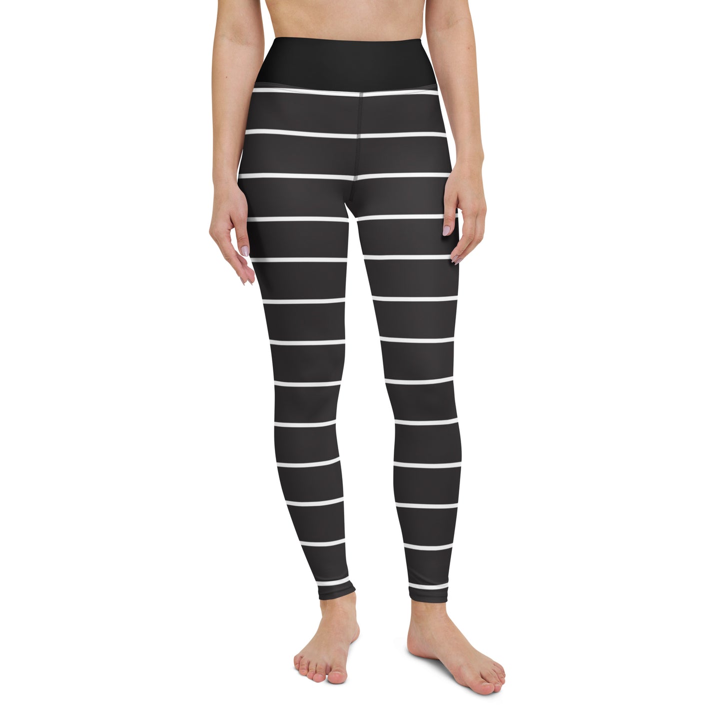 Black Stripes - Inspired By Taylor Swift - Sustainably Made Yoga Leggings