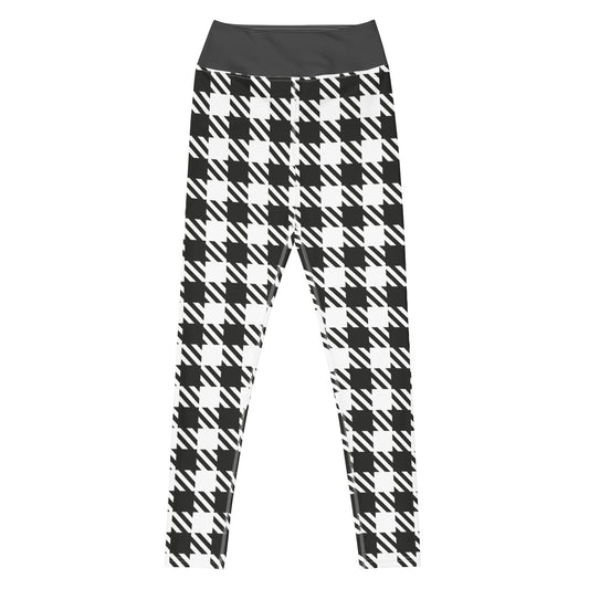 Royal Check - Inspired By Selena Gomez - Sustainably Made Yoga Leggings
