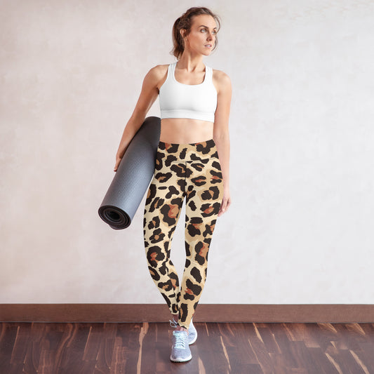 Leopard Skin - Inspired By Selena Gomez - Sustainably Made Yoga Leggings