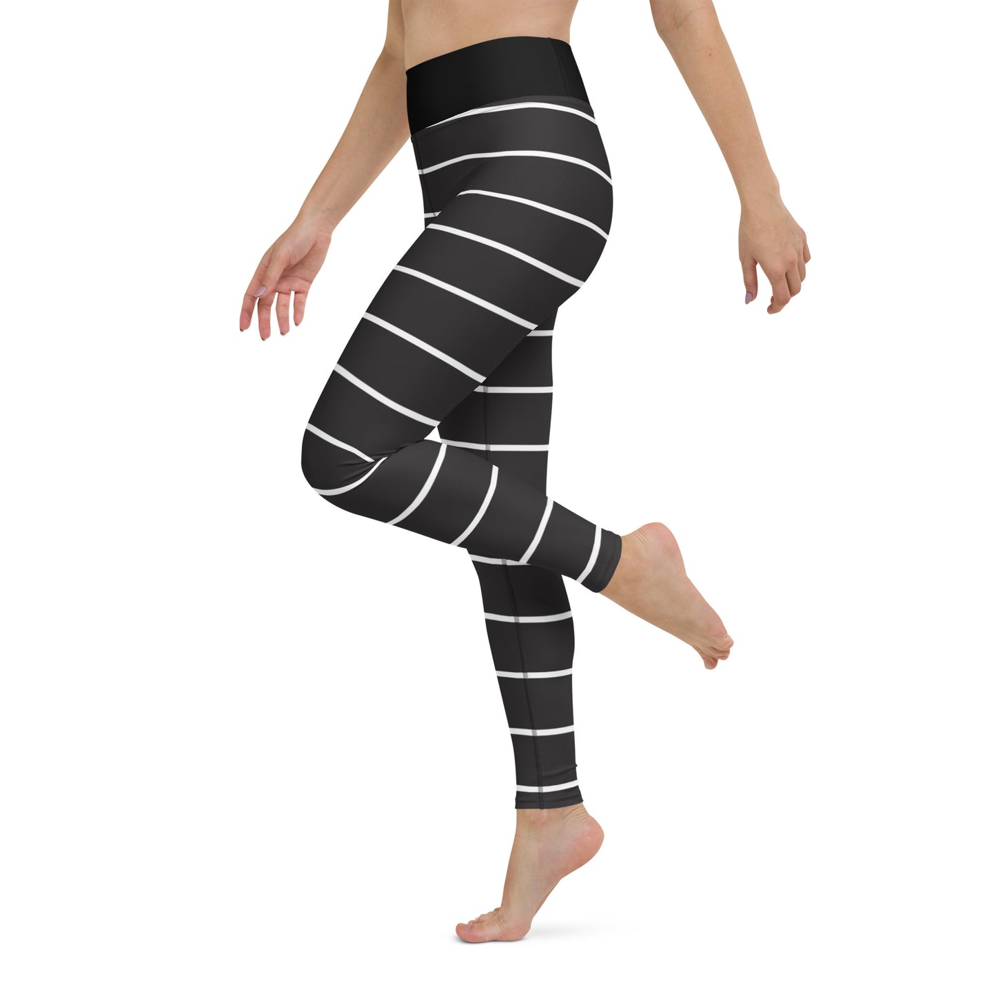 Black Stripes - Inspired By Taylor Swift - Sustainably Made Yoga Leggings