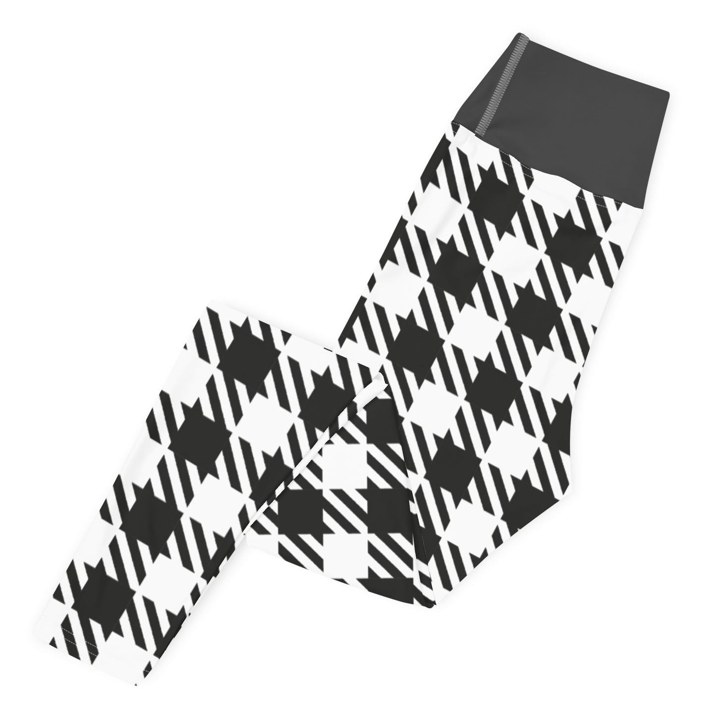 Royal Check - Inspired By Selena Gomez - Sustainably Made Yoga Leggings