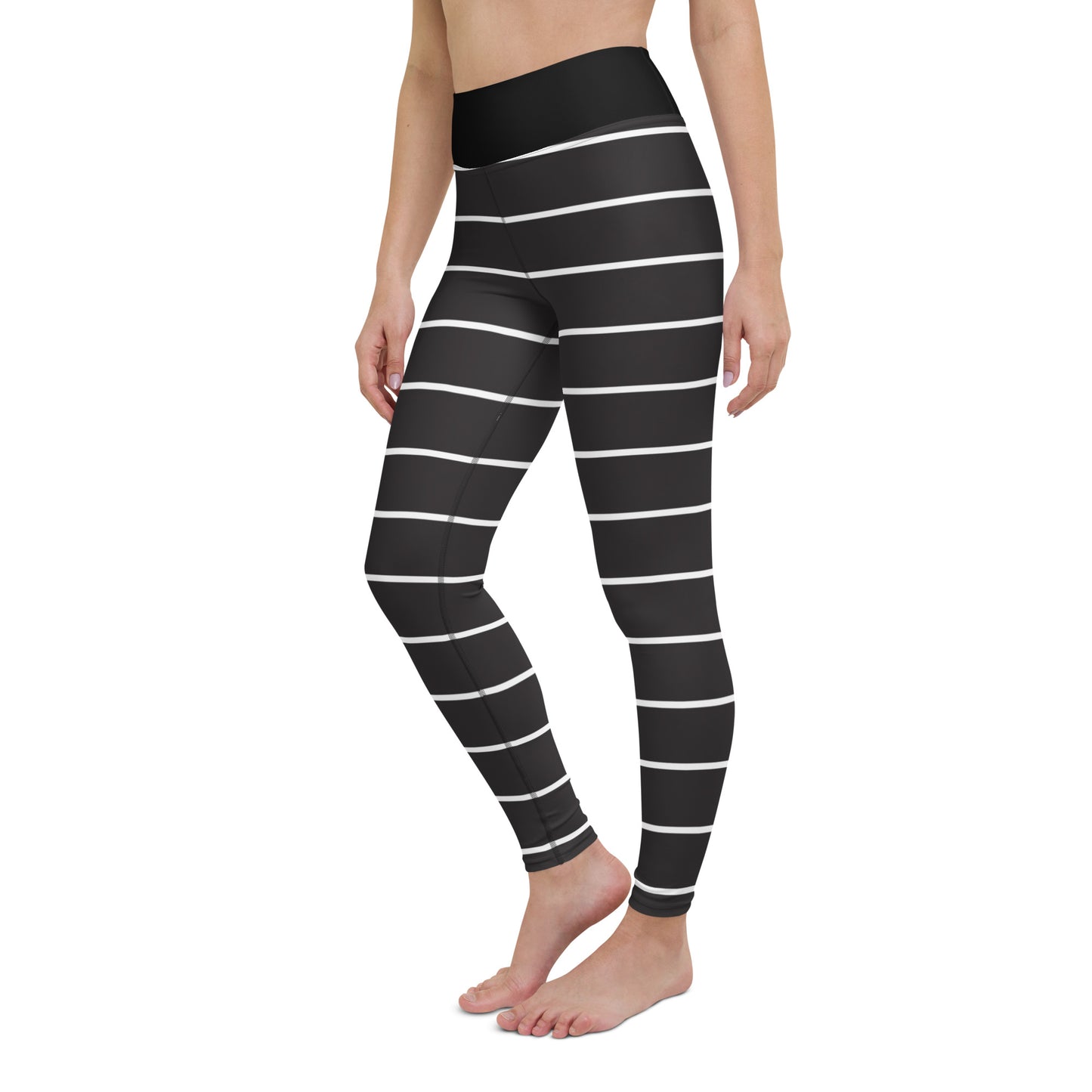 Black Stripes - Inspired By Taylor Swift - Sustainably Made Yoga Leggings