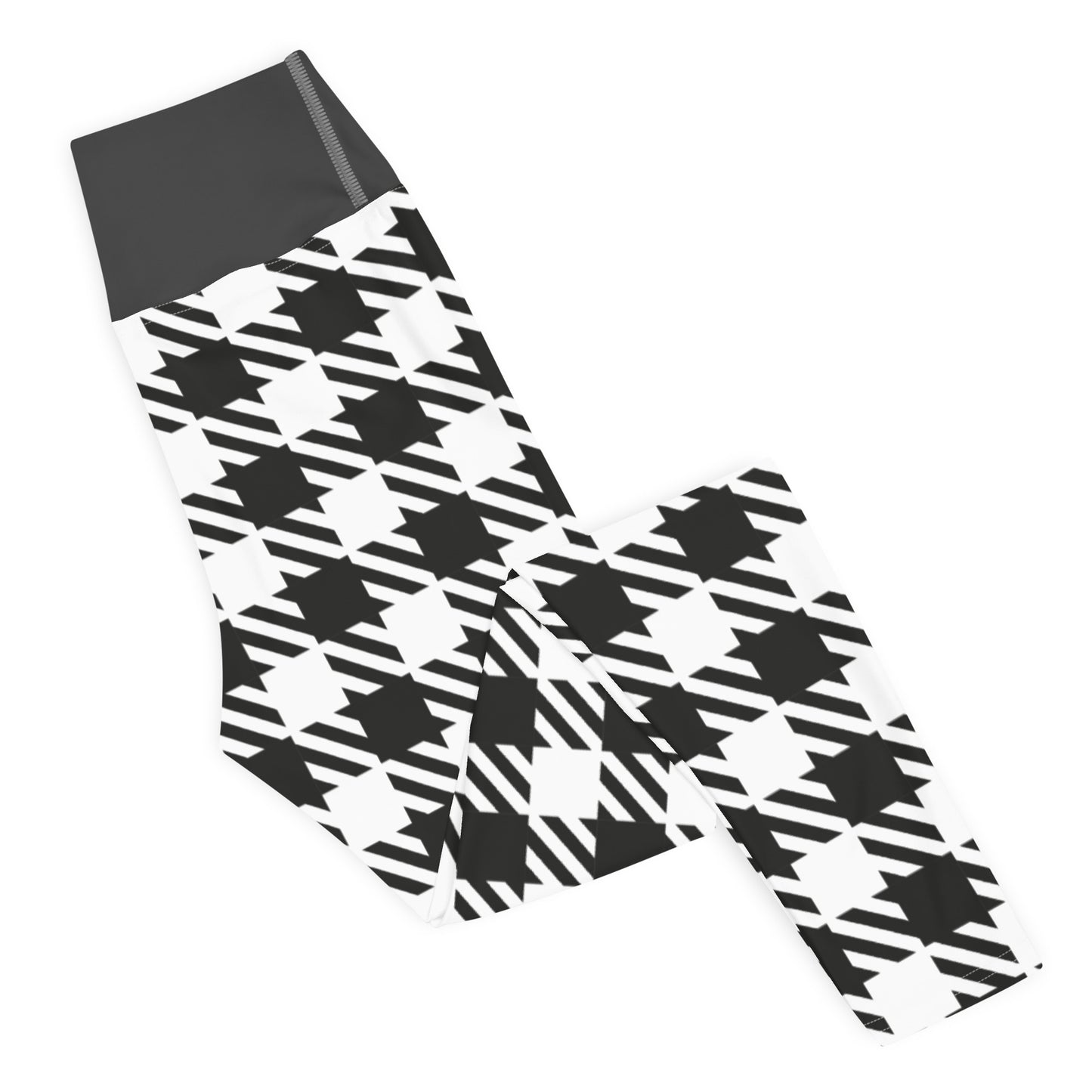 Royal Check - Inspired By Selena Gomez - Sustainably Made Yoga Leggings